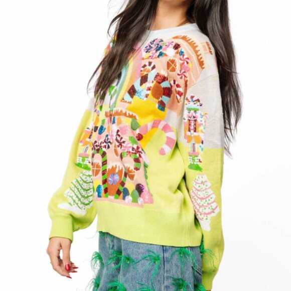 Christmas Candyland Knit Sweater - Picture 2 of 4